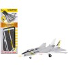 Grumman F-14B Tomcat Fighter Aircraft 'VF-142 Ghostriders' and Section K of USS Enterprise (CVN-65) Aircraft Carrier Display Deck 'Legendary F-14 Tomcat' Series 1/200 Diecast Model by Forces of Valor