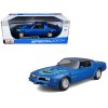1978 Pontiac Firebird Trans Am Blue Metallic with Hood Graphics 'Special Edition' Series 1/18 Diecast Model Car by Maisto
