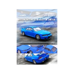 Nissan Skyline GT-R (R33) RHD (Right Hand Drive) Blue 'LM Limited' 1/64 Diecast Model Car by Inno Models