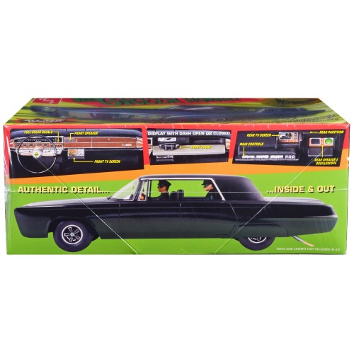 Skill 2 Model Kit Black Beauty 'The Green Hornet' (1966–1967) TV Series with Green Hornet and Kato Figures 1/25 Scale Model by AMT