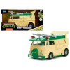 Party Wagon Green and Beige 'Teenage Mutant Ninja Turtles' 'Hollywood Rides' Series Diecast Model Car by Jada
