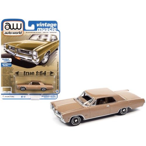 1964 Pontiac Grand Prix Royal Bobcat Saddle Bronze Metallic 'Vintage Muscle' Limited Edition 1/64 Diecast Model Car by Auto World