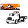 International DuraStar 4400 Flatbed Tow Truck White 1/24 Diecast Model by Jada