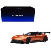Aston Martin Vulcan Madagascar Orange with Carbon Top 1/18 Model Car by Autoart