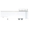 Race Horse Transport Trailer White 1/87 (HO) Plastic Model by Promotex
