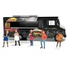 Food Truck 'The Burger Truck' Black with Graphics 1/64 Diecast Model by American Diorama