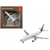 Airbus A300-600R Commercial Aircraft 'Emirates Airlines' (A6-EKC) White with Striped Tail 1/400 Diecast Model Airplane by GeminiJets