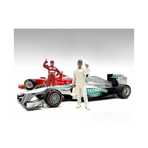 'Racing Legends' 2000's Set of 2 Diecast Figures for 1/43 Scale Models by American Diorama