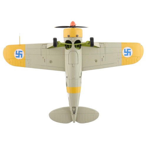 Brewster F2A Model 239 'Buffalo' Fighter Aircraft 'BW364 LeLv 24 flown by Warrant Officer Ilmari Juutilainen' (1942) Finnish Air Force 'Air Power Series' 1/48 Diecast Model by Hobby Master