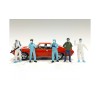 Hazmat Crew 6 piece Figurine Set for 1/18 Scale Models by American Diorama