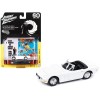 1967 Toyota 2000 GT Convertible RHD (Right Hand Drive) White 007 (James Bond) 'You Only Live Twice' (1967) Movie with Collectible Tin Display 'Silver Screen Machines' Series 1/64 Diecast Model Car by Johnny Lightning