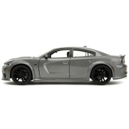 2021 Dodge Charger SRT Hellcat Gray Metallic 'Fast X' (2023) Movie 'Fast & Furious' Series 1/24 Diecast Model Car by Jada