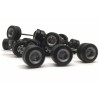 Goldhofer Trailer Wheelsets (12 Sets) 1/87 (HO) Plastic Model by Promotex