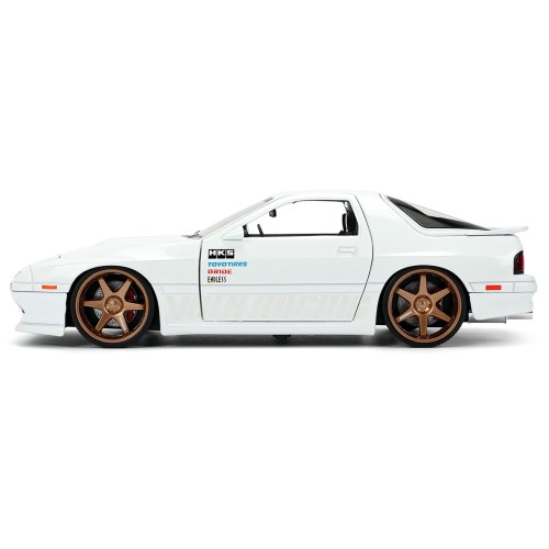 1985 Mazda RX-7 White 'JDM Tuners' Series 1/24 Diecast Model Car by Jada