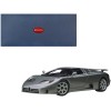 Bugatti EB110 SS Super Sport Grigio Metalizzatto Silver Metallic with Silver Wheels 1/18 Model Car by Autoart
