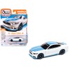 2016 Ford Mustang GT King Premier Edition 'Petty's Garage' Oxford White with Petty Blue Stripes 'Modern Muscle' Series 1/64 Diecast Model Car by Auto World