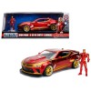 2016 Chevrolet Camaro with Iron Man Diecast Figure 'Marvel' Series 1/24 Diecast Model Car by Jada