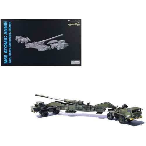 United States M65 Atomic Cannon 'Atomic Annie' Artillery Olive Drab 'Traveling Mode' US Army 'NEO Dragon Armor' Series 1/72 Plastic Model by Dragon Models