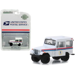 1971 Jeep DJ-5 White 'United States Postal Service' (USPS) 'Hobby Exclusive' 1/64 Diecast Model Car by Greenlight