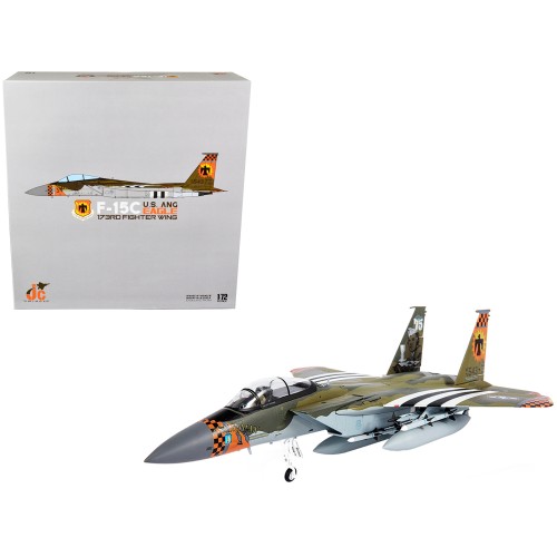 McDonnell Douglas F-15C Eagle Fighter Plane 'U.S. ANG 173rd Fighter Wing' (2020) 1/72 Diecast Model by JC Wings