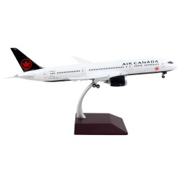 Boeing 787-9 Commercial Aircraft with Flaps Down 'Air Canada' White with Black Tail 'Gemini 200' Series 1/200 Diecast Model Airplane by GeminiJets