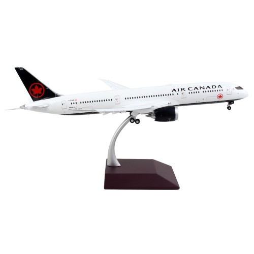 Boeing 787-9 Commercial Aircraft with Flaps Down 'Air Canada' White with Black Tail 'Gemini 200' Series 1/200 Diecast Model Airplane by GeminiJets