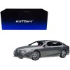 Lexus LS500h Manganese Luster Gray Metallic with Crimson and Black Interior 1/18 Model Car by Autoart