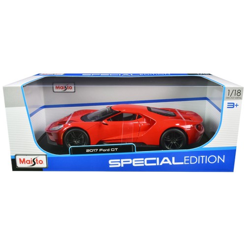 2017 Ford GT Red with Black Wheels 'Special Edition' 1/18 Diecast Model Car by Maisto