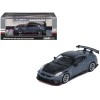 2024 Nissan GT-R (R35) Nismo 'Top Secret' RHD (Right Hand Drive) Gray with Carbon Hood and Top 'Hong Kong Toy Car Salon 2024 Special Edition' 1/64 Diecast Model Car by Inno Models