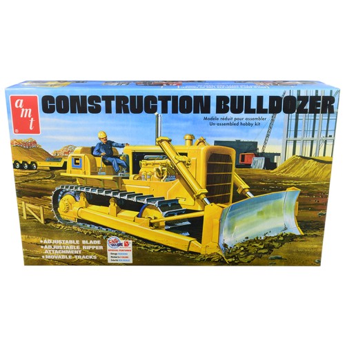 Skill 3 Model Kit Construction Bulldozer 1/25 Scale Model by AMT