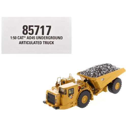 CAT Caterpillar AD45 Underground Articulated Truck Yellow 'High Line' Series 1/50 Diecast Model by Diecast Masters