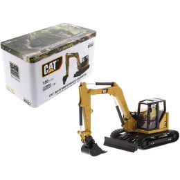 CAT Caterpillar 309 CR Next Generation Mini Hydraulic Excavator with Work Tools and Operator 'High Line' Series 1/50 Diecast Model by Diecast Masters