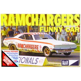 Skill 2 Model Kit Dodge Challenger Ramchargers Funny Car 'Legends of the Quarter Mile' 1/25 Scale Model by MPC