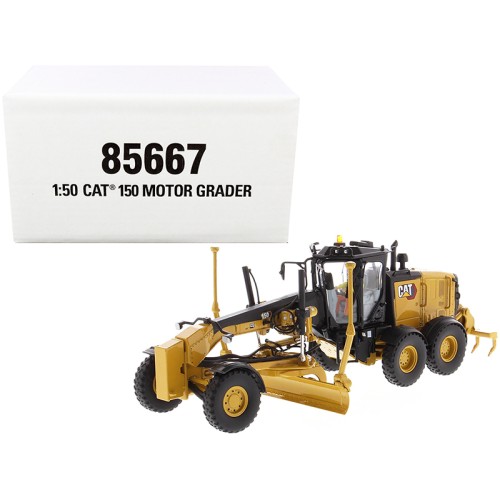 CAT Caterpillar 150 Motor Grader with Operator 'High Line Series' 1/50 Diecast Model by Diecast Masters