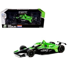 Dallara IndyCar #21 Rinus VeeKay 'Risk On International' Ed Carpenter Racing 'NTT IndyCar Series' (2024) 1/18 Diecast Model Car by Greenlight