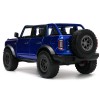 2021 Ford Bronco Open-Top Candy Blue Metallic with Extra Wheels 'Just Trucks' Series 1/24 Diecast Model Car by Jada