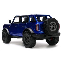 2021 Ford Bronco Open-Top Candy Blue Metallic with Extra Wheels 'Just Trucks' Series 1/24 Diecast Model Car by Jada