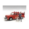 'Firefighters' Fire Dog Training Figures (Trainer and Dog) for 1/24 Scale Models by American Diorama