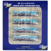 Cobus 3000 Passenger Bus White and Blue with Graphics 'US Airways Shuttle Bus - Greener Transit' 4 Piece Set 1/400 Diecast Models by GeminiJets
