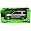 2017 Cadillac Escalade with Sunroof Silver Metallic 1/24-1/27 Diecast Model Car by Welly