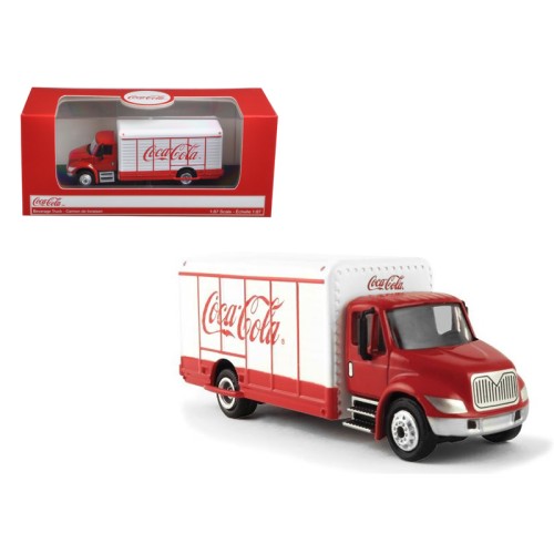 'Coca-Cola' Beverage Truck Red and White 1/87 Diecast Model by Motorcity Classics