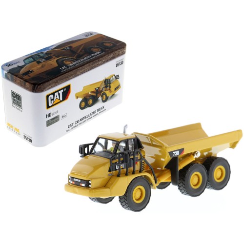 CAT Caterpillar 730 Articulated Dump Truck with Operator 'High Line' Series 1/87 (HO) Scale Diecast Model by Diecast Masters