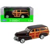 1948 Chevrolet Woody Fleetmaster Dark Brown 1/24 Diecast Model Car by Welly