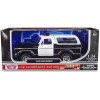1978 Ford Bronco Police Car Unmarked Black and White 'Law Enforcement and Public Service' Series 1/24 Diecast Model Car by Motormax