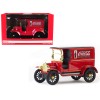 1917 Ford Model T Cargo Van 'Coca-Cola' Red with Black Top 1/24 Diecast Model Car by Motorcity Classics