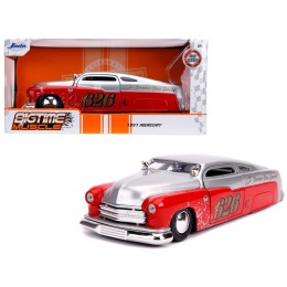 1951 Mercury Silver and Red #626 'Holley' 'Bomber Bros Special' 'Bigtime Muscle' 1/24 Diecast Model Car by Jada