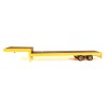 2-Axle Step Deck Equipment Trailer with Ramps Yellow 1/87 (HO) Plastic Model by Promotex
