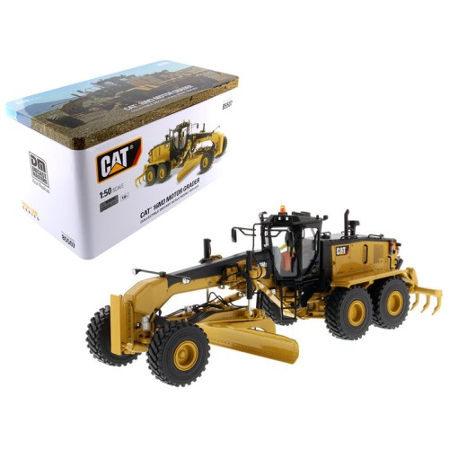 CAT Caterpillar 16M3 Motor Grader with Operator 'High Line Series' 1/50 Diecast Model by Diecast Masters