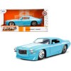 1971 Chevrolet Camaro Z/28 Light Blue with White Stripes 'Bigtime Muscle' Series 1/24 Diecast Model Car by Jada