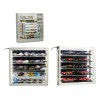 Showcase Wall Mount 5 Tier Display Case White with Mirror Back Panel 'Mijo Exclusives' for 1/64-1/43 Scale Models